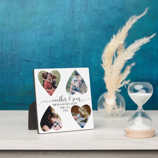 Mother Sons Script-Liebe Keepake Geschenkkollektio Fotoplatte (InSitu)