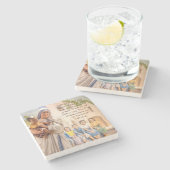 Mother-Teresa-Coaster Steinuntersetzer (Seitenansicht)