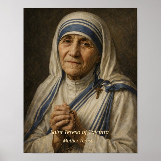 Mother Teresa Kunstprint Poster (Vorne)