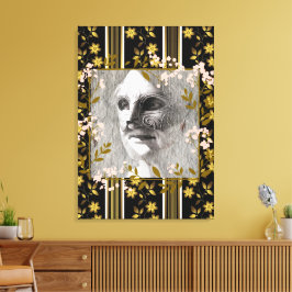 Mother - The Women in Mask / BW Leinwanddruck