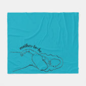 Mother-to-be Fleecedecke (Vorderseite (Horizontal))