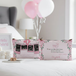 Mother To Be Floral Boho Modern Typography Zubehörtasche