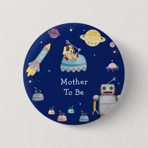 Mother To Be Spielzeug-Roboter-Junge Weltraum-Baby Button