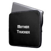 Mother Trucker cooler Text Laptopschutzhülle (Vorderseite Links)