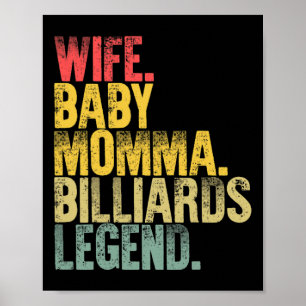 Mother Women Funny Shirt Ehefrau Ba Poster