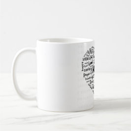 Mother world cloud coffee mug- Beautiful, caring,  Kaffeetasse