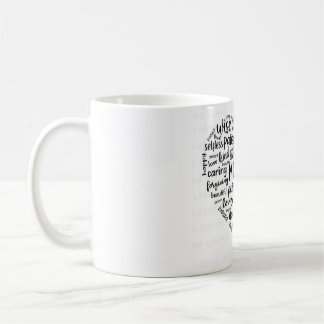 Mother world cloud coffee mug- Beautiful, caring,  Kaffeetasse
