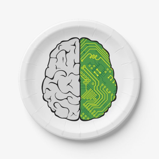 Motherboard-Brain Pappteller (Vorderseite)