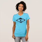 Motherboard Game Duo Black Frame Womens Shirt (Vorne ganz)