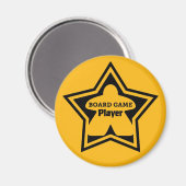 Motherboard Game Player Black Frame Magnet (Vorderseite/Rückseite)