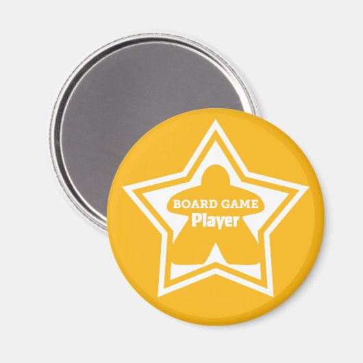 Motherboard Game Player White Frame Magnet (Vorderseite/Rückseite)