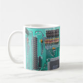 Motherboard, Leiterplatte-Foto, Computer-Nerd Tasse (Links)