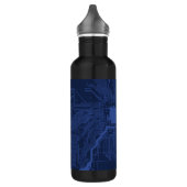Motherboard-Muster von Blue Geek Edelstahlflasche (Links)