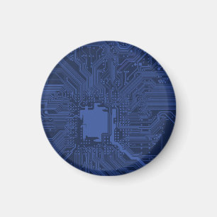 Motherboard-Muster von Blue Geek Magnet