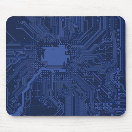 Motherboard-Muster von Blue Geek Mousepad (Vorne)