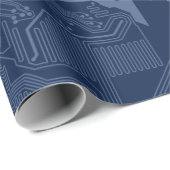 Motherboard-Schaltmuster für Blaugrippe Geschenkpapier (Rolleneckpunkt)