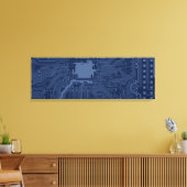 Motherboard-Schaltmuster für Blaugrippe Leinwanddruck (Insitu (Wohnzimmer))