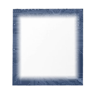 Motherboard-Schaltmuster für Blaugrippe Notizblock