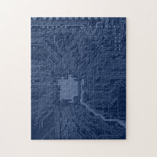 Motherboard-Schaltmuster für Blaugrippe Puzzle