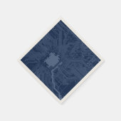 Motherboard-Schaltmuster für Blaugrippe Serviette (Ecke)