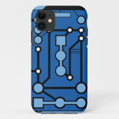 Motherbox Blau Case-Mate iPhone Hülle (Rückseite)