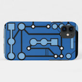 Motherbox Blau Case-Mate iPhone Hülle (Rückseite (Horizontal))