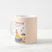 Motherhood Breathe In Calm Art Kaffeetasse (Vorderseite Links)