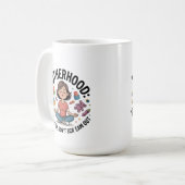 Motherhood Breathe In Calm Illustration Kaffeetasse (Vorderseite Links)