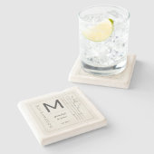 Motherhood Grounded in Grace Botanical Mom Steinuntersetzer (Seitenansicht)