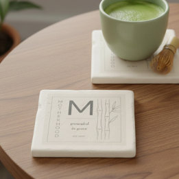 Motherhood Grounded in Grace Botanical Mom Steinuntersetzer