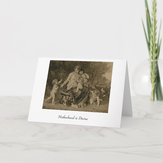 Motherhood is Divine Karte (Vorderseite)