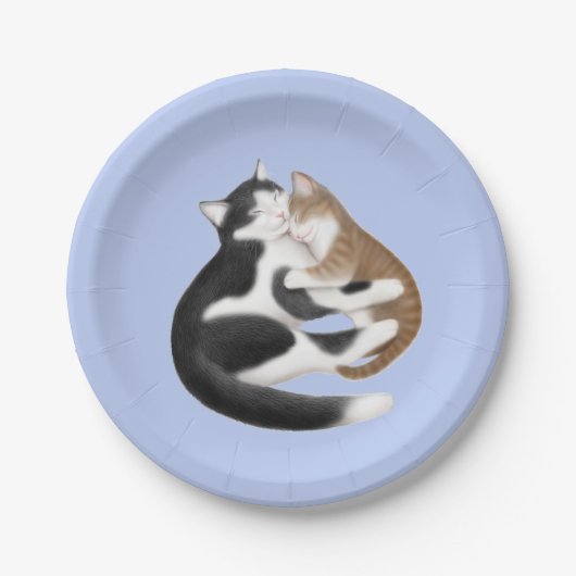 Motherly Liebe-Katzen-PapierTeller Pappteller (Vorderseite)