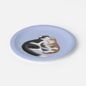 Motherly Liebe-Katzen-PapierTeller Pappteller (Schrägansicht)