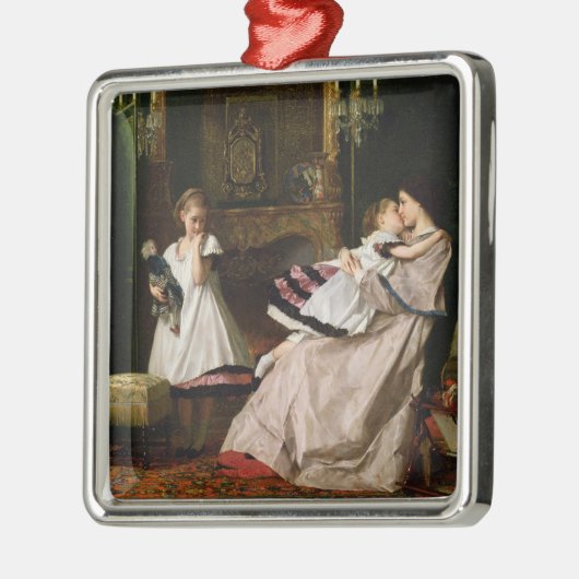 Motherly Liebe Silbernes Ornament (Links)