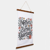 Mothers Are Eternal Guardians Wandteppich Mit Holzrahmen (Gewinkelt)