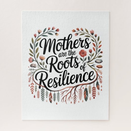 Mothers Are The Roots Of Resilience Puzzle (Vertikal)