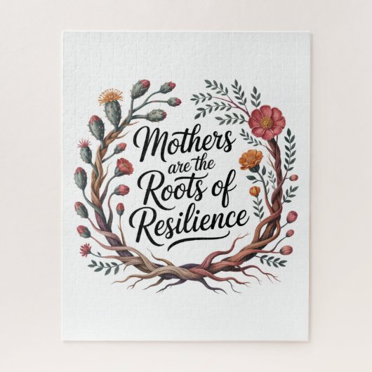 Mothers Are The Roots Of Resilience Puzzle (Vertikal)
