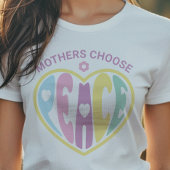 Mothers Choose Peace Heart Tri-Blend Shirt