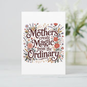 Mothers Create Magic From The Ordinary Einladung (Stehend Vorderseite)