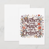 Mothers Create Magic From The Ordinary Einladung (Vorne/Hinten)