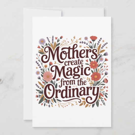 Mothers Create Magic From The Ordinary Einladung (Vorderseite)