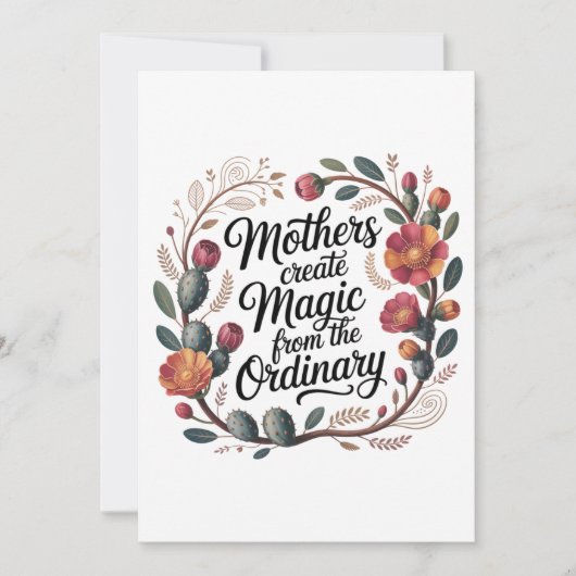 Mothers Create Magic From The Ordinary Einladung (Vorderseite)