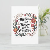 Mothers Create Magic From The Ordinary Einladung (Stehend Vorderseite)
