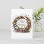 Mothers Create Sanctuaries Of Safety Feiertagskarte (Stehend Vorderseite)