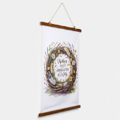 Mothers Create Sanctuaries Of Safety Wandteppich Mit Holzrahmen (Gewinkelt)