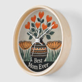 Mother's Day 10" Round Wall Clock Uhr (Winkel)