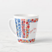 Mother's Day 2026 Brush Strokes Wildflowers Milchtasse (Linke Ecke)