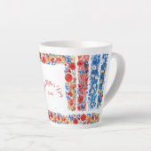Mother's Day 2026 Brush Strokes Wildflowers Milchtasse (Rechte Ecke)