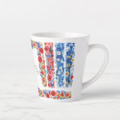 Mother's Day 2026 Brush Strokes Wildflowers Milchtasse (Rechts)