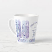 Mother's Day 2026 Brush Strokes Wildflowers  Milchtasse (Linke Ecke)